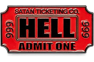 Introvert Pin: Ticket to Hell Movie Stub for Social Distancing