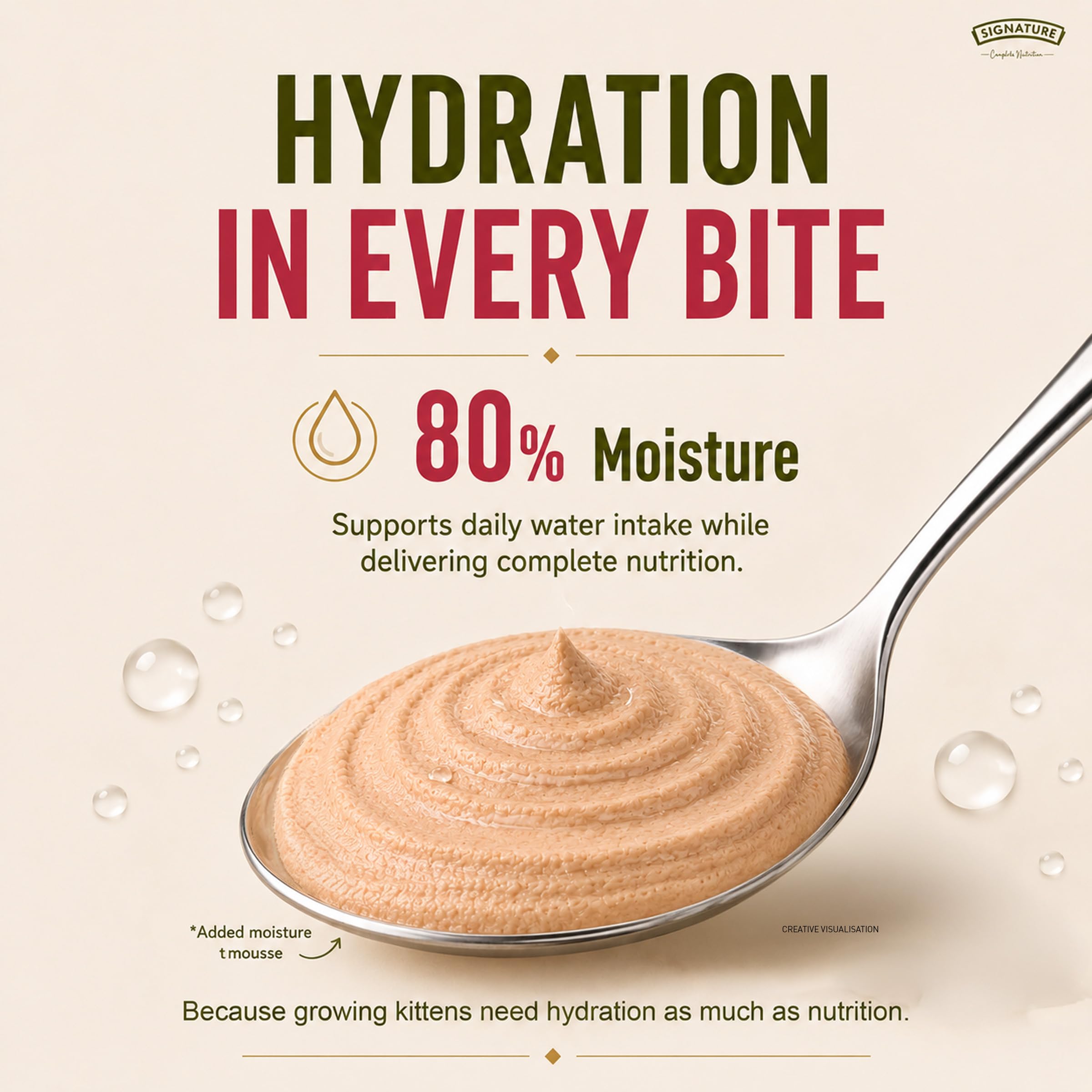 Grain Zero Kitten Wet Mousse 80g Pack of 5, 400g | Salmon Flavour | Rich in Protein, Hydrating & Easy to Digest | Taurine for Heart & Vision Health | with Essential Vitamins & Antioxidants 1