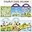 Reusable Sticker Book for Kids, Fairy Stickers Educational Learning Toys Travel Stickers Activity Books for Toddler Girls Boys Age 3+ Birthday Gifts