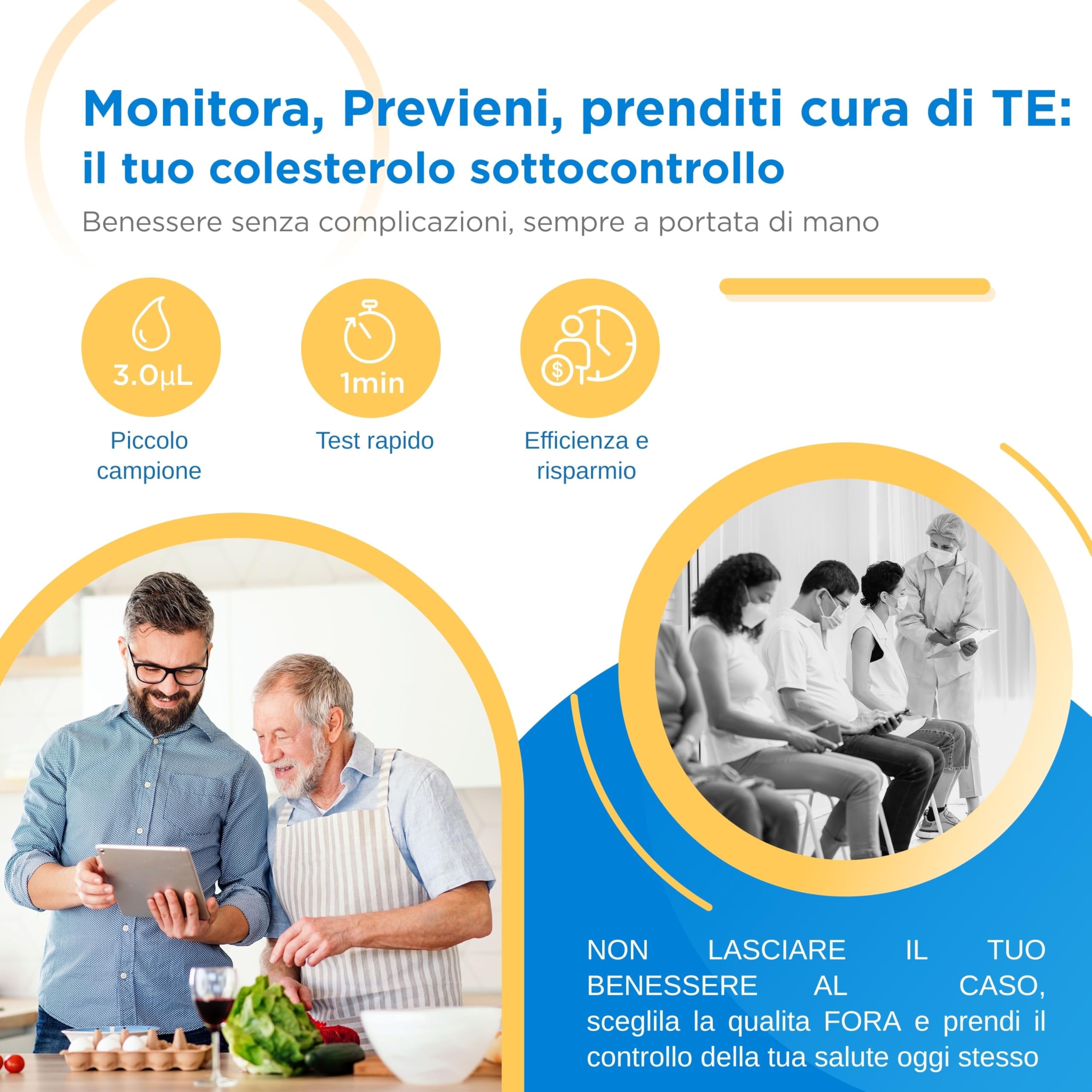 FORA6 Connect + Strisce Reattive Colesterolo Totale