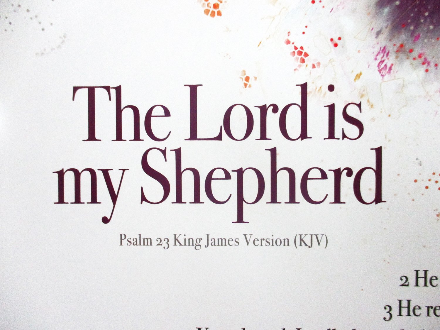 Amazon.com: 777 Tri-Seven Entertainment The Lord is My Shepherd Wall Poster  Girls Scripture Prayer God Christian African American, 24"x18": Posters &  Prints