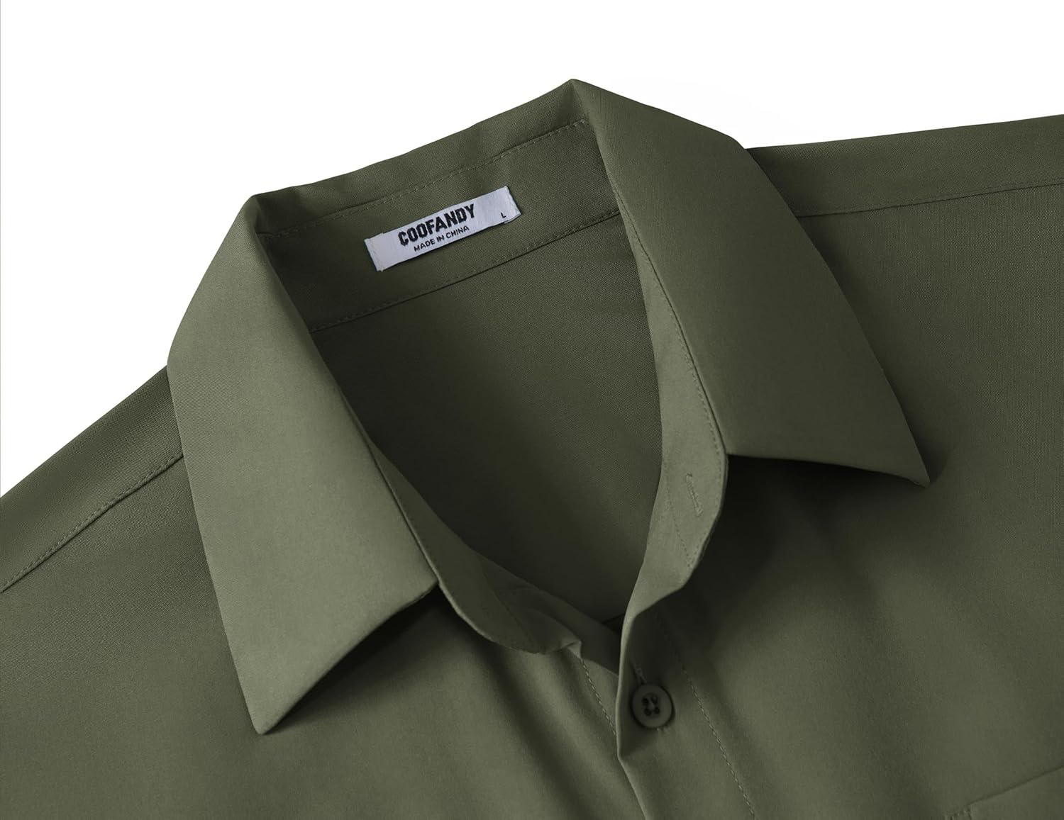 COOFANDY Big & Tall Shirts for Men Short Sleeve Button Down Casual Dress Shirts - Image 5