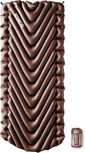 Miniatura 8 de Klymit Static V Luxe, cojín de dormir de gran tamaño, camping de lujo, colchón inflable de campamento