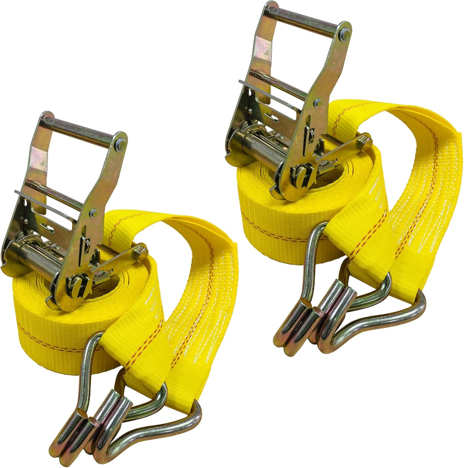 Ratchet Tie Down Straps, 1.5 In X 15 FT Securing Straps, 5000lbs Break Strength Belt