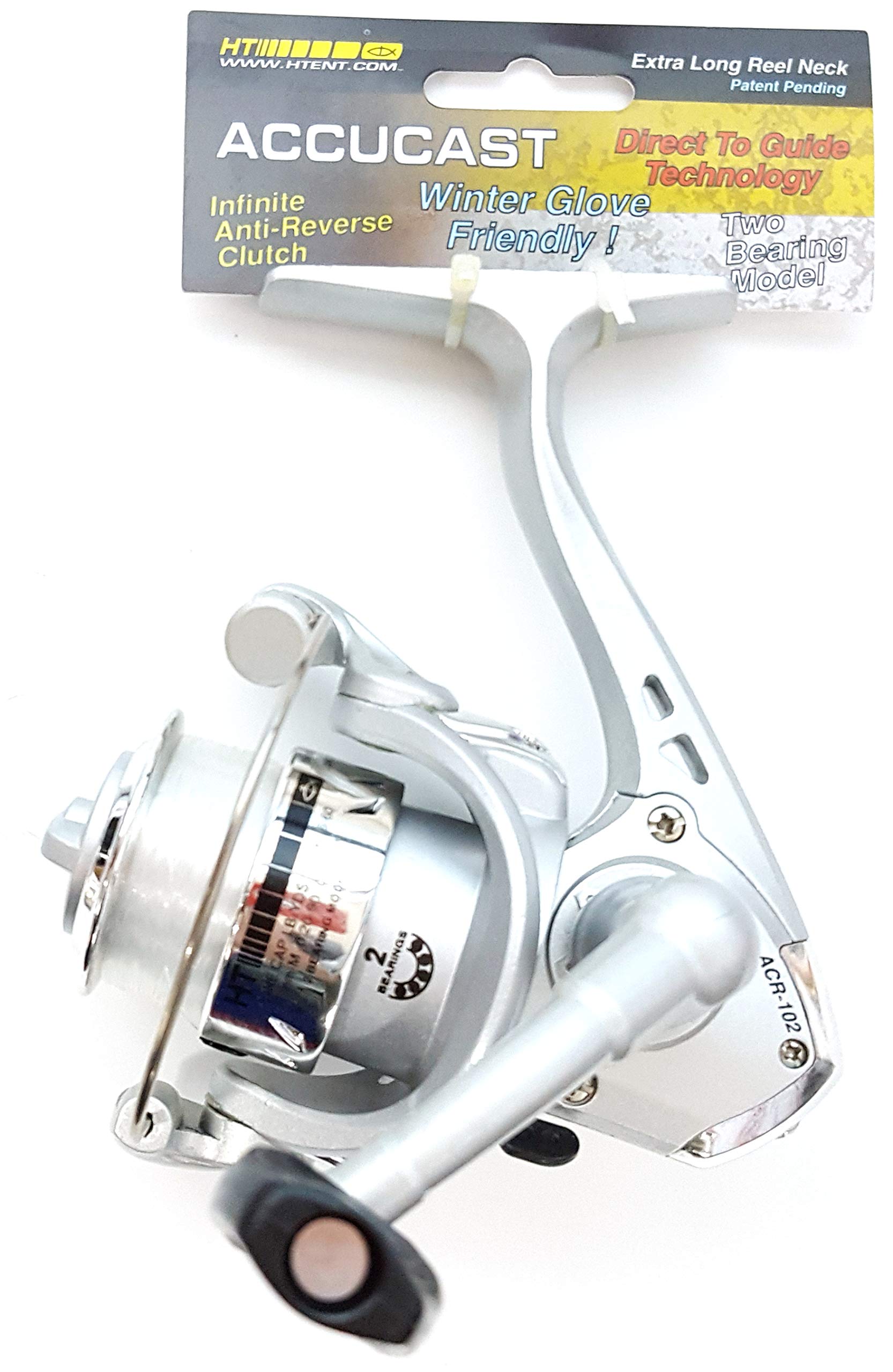 HTEnterprise ACR-102C Accucast Spinning Reel 2B Infinite Anti-Reverse Ultralight, Multicolor