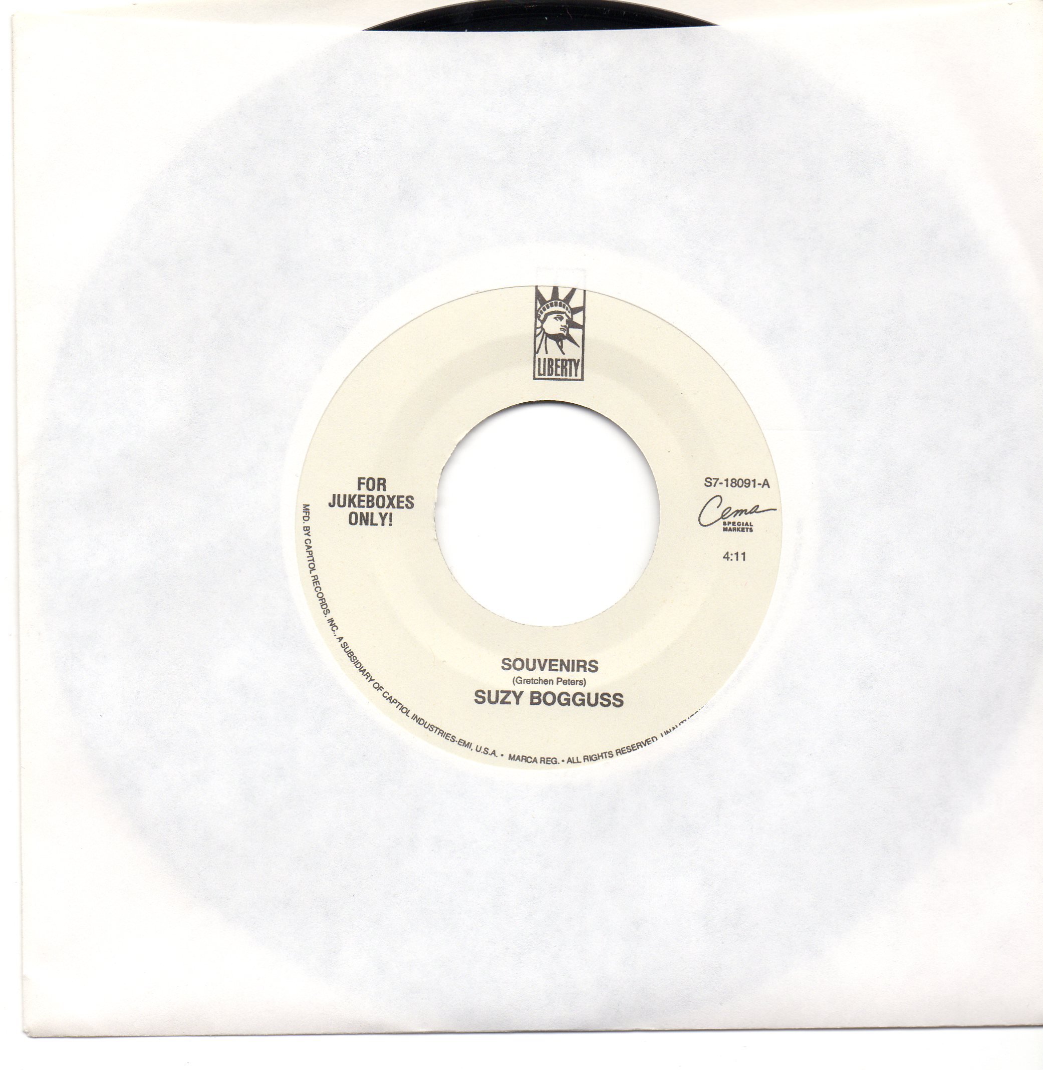 Souvenirs B/w You'd Be the One*7"45 Record