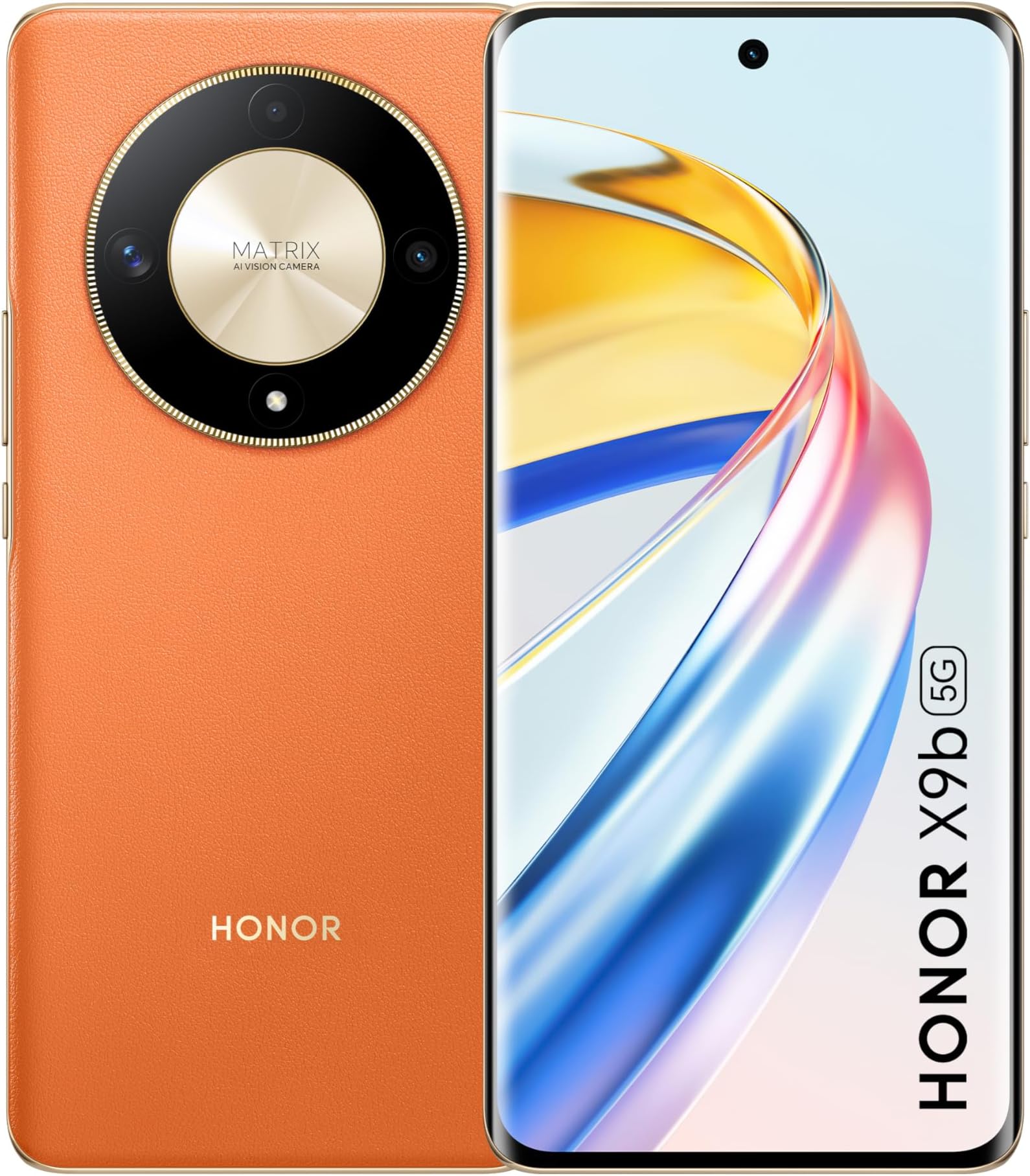 HONOR X9b 5G 12GB RAM + 256GB ROM, Dual Sim, 120Hz Curved AMOLED Display, 5800 mAh Battery, 108MP Triple Camera, Sunrise Orange