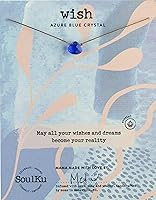 Vista 19 de SOULKU Collar de cristal, joyería de cristal curativo hecha a mano, joyería inspiradora para mujeres, cristal de corte de 0.32 x 0.315 pulgadas