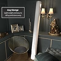 Vista 66 de Red Lantern Pantalla de onda de bambú corta de 4 pies - Blanco