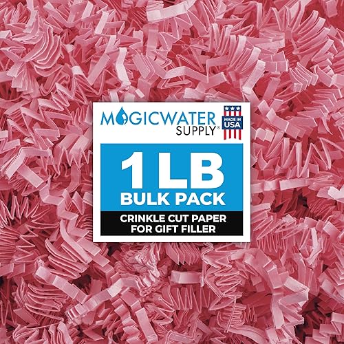 Miniatura 52 de MagicWater Supply - 1 libra - Naranja - Relleno de papel de corte arrugado ideal para envolver regalos, relleno de cestas, cumpleaños, bodas
