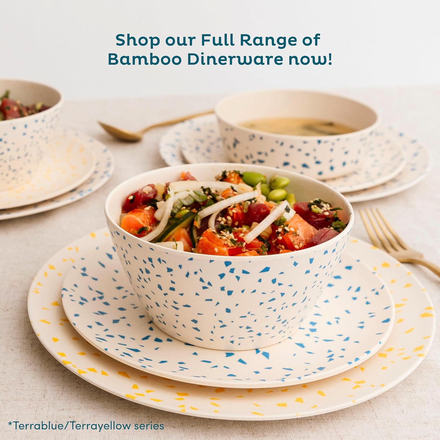 Nook Theory 4 Pack Bamboo Bowls - 22 Oz Reusable Toddler and Kids Bowl, Dishwasher Safe - Not Microwavable Bamboo Dishes (Terrablue) - Image 6