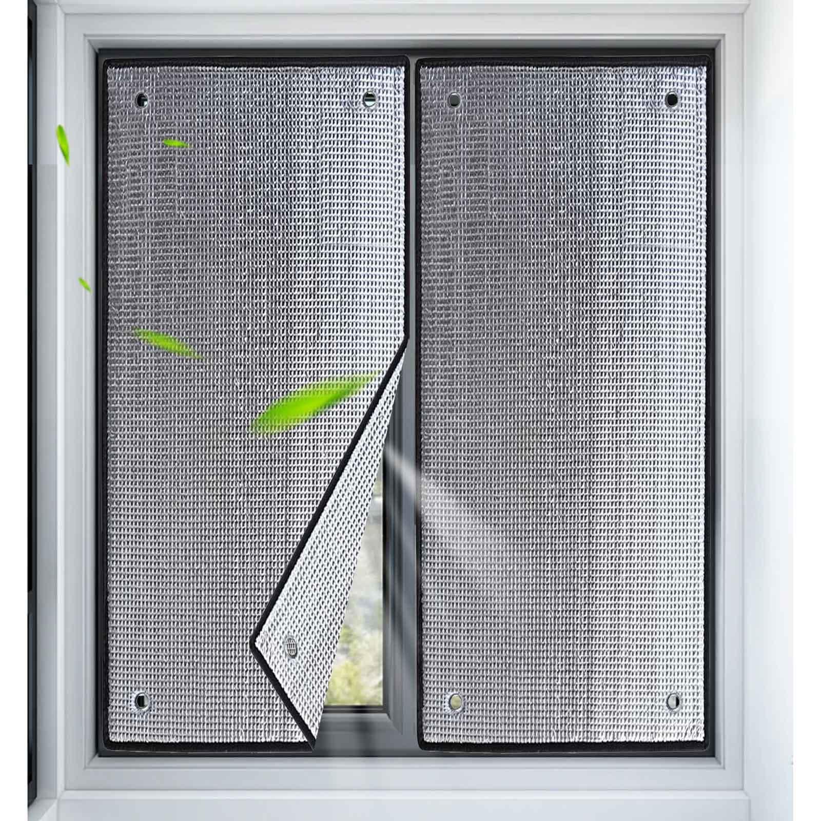 TZYYAO Window Thermal Insulation Film,Blackout Reflective Window Film,8mm Double-Sided Aluminium Foil,Heat Control,UV Block Privacy Window Film for Glass Sun Room,WxH-45x100cm(18x39in)
