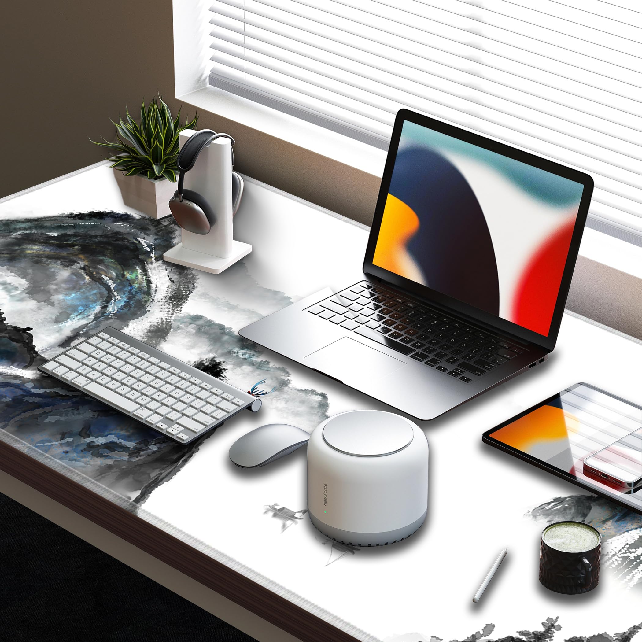 LL-COEUR Mousepad Grande Tappetino per Mouse da Gioco Naturale 120x60x0,3CM Tappetino da Scrivania Esteso XXL Speed Gaming XXXL