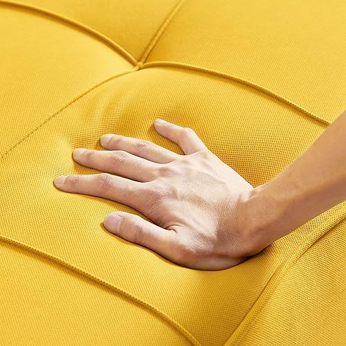 Miniatura 3 de VITOVMA Sofá cama simple y moderno sofá funcional con respaldo ajustable sofá clásico de tres asientos marco de madera adecuado para sala de estar