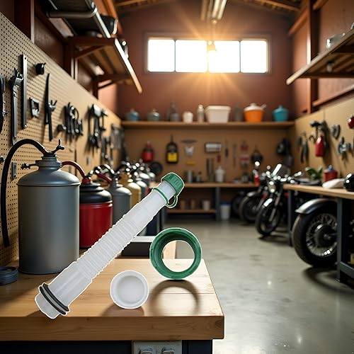 Miniatura 7 de Htppzjr Kit de boquilla y piezas de gas negro, fácil de verter, práctico, apto para la mayoría de latas de gasolina de galón, profesional, fácil de