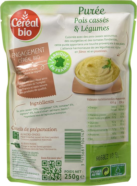 Cereal Bio Doypack Puree Pois Casses Legumes 250 G Amazon Fr Epicerie Cereal Bio Doypack Puree Pois Casses Legumes 250 G Amazon Fr Epicerie