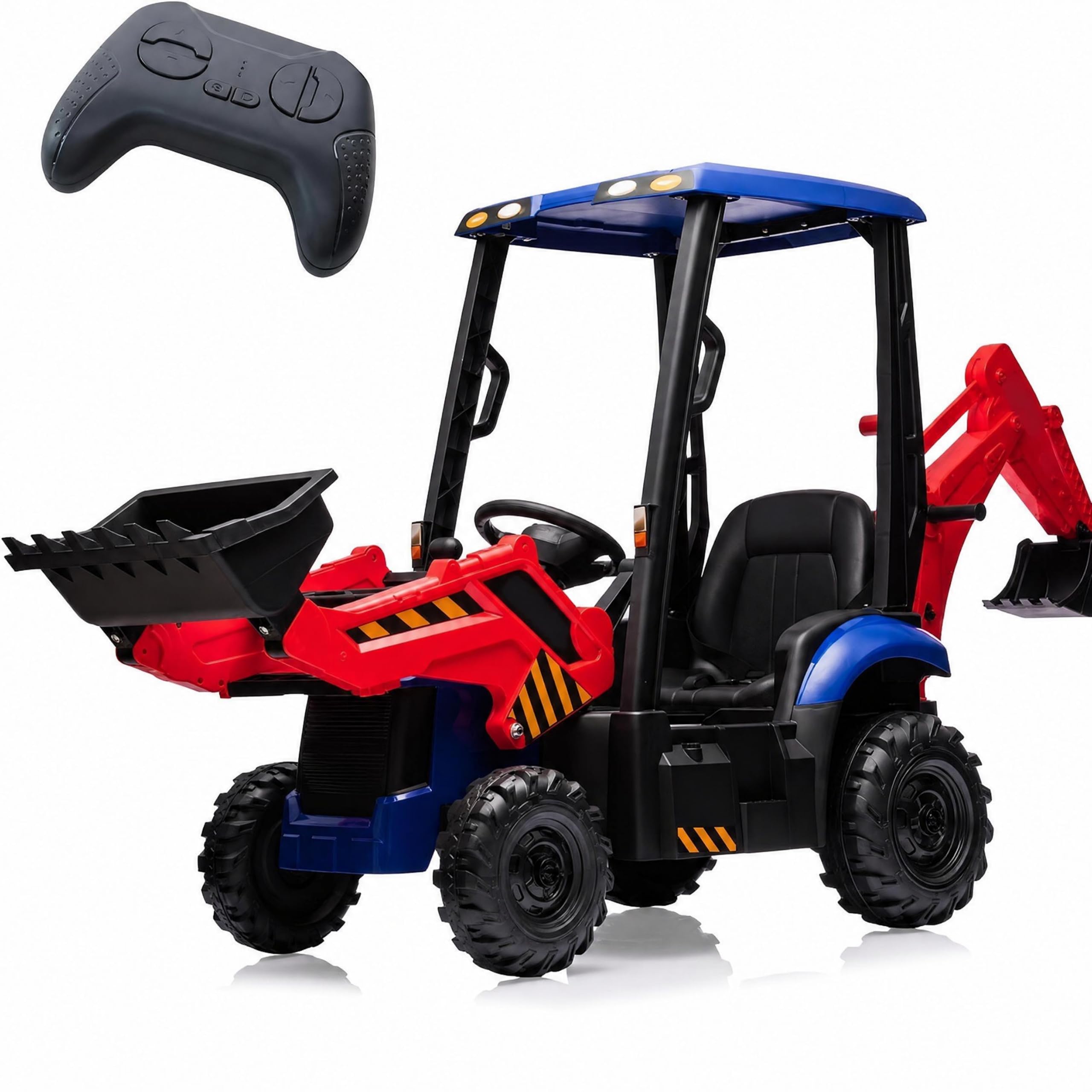 Auto elettrica per bambini con telecomando, 12 V, piccola auto fuoristrada con luce, sospensione e cintura di sicurezza, 2 modalità di funzionamento, LED, Bluetooth, musica, per bambini dai 3 anni in