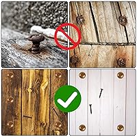 Vista 3 de 8 tornillos decorativos de latón con tapas, tornillos de espejo con tapas decorativas, tornillo de latón para fijación de muebles, fijación