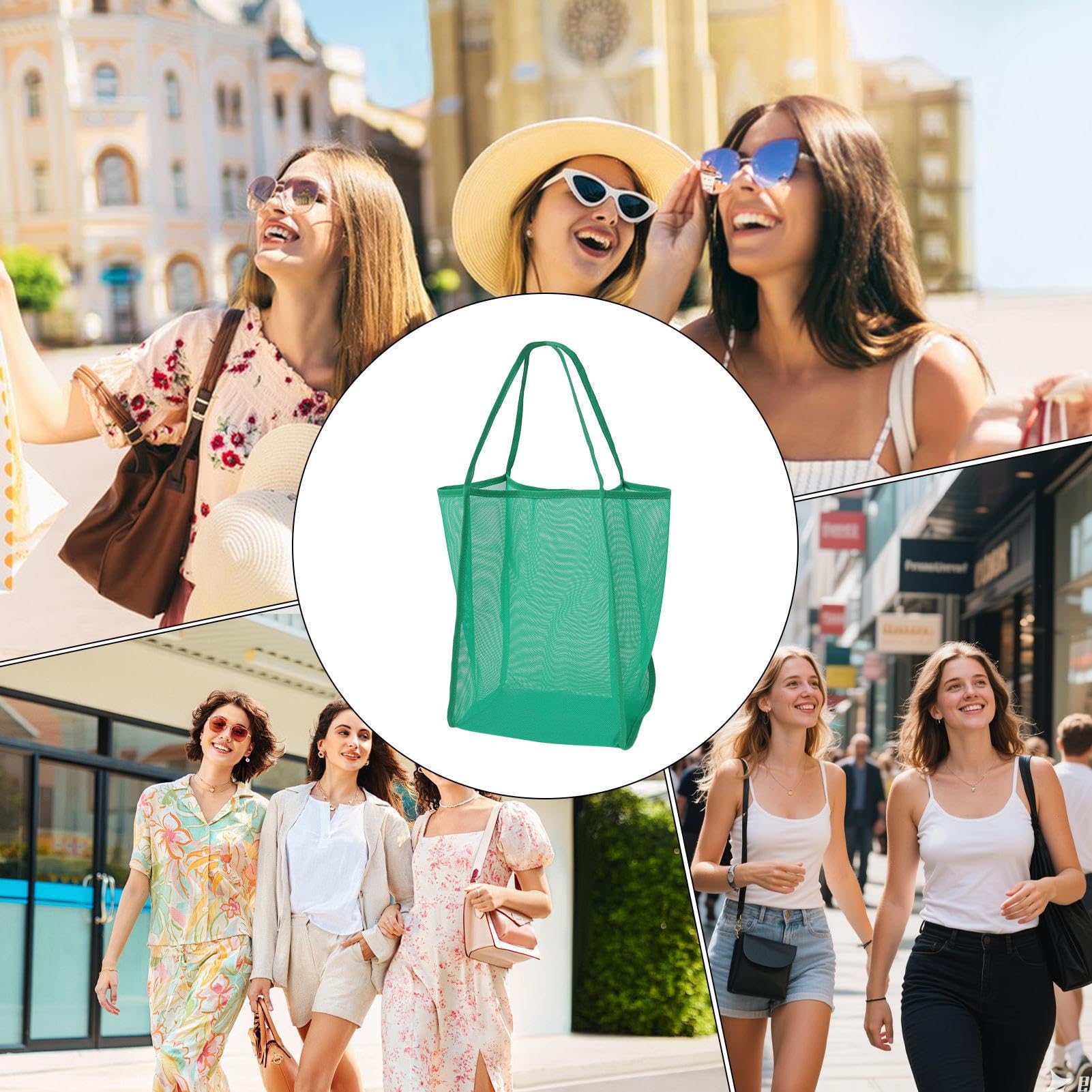 Bolsa de Playa Ligera Plegable - Malla Transpirable para Natación y Viajes