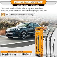 Vista 150 de AUTOBOO - Limpiaparabrisas de repuesto 26 + 20 pulgadas con limpiaparabrisas trasero de 12 pulgadas para BMW X3, X4, 2018, 2019, 2020, 2021, 2022