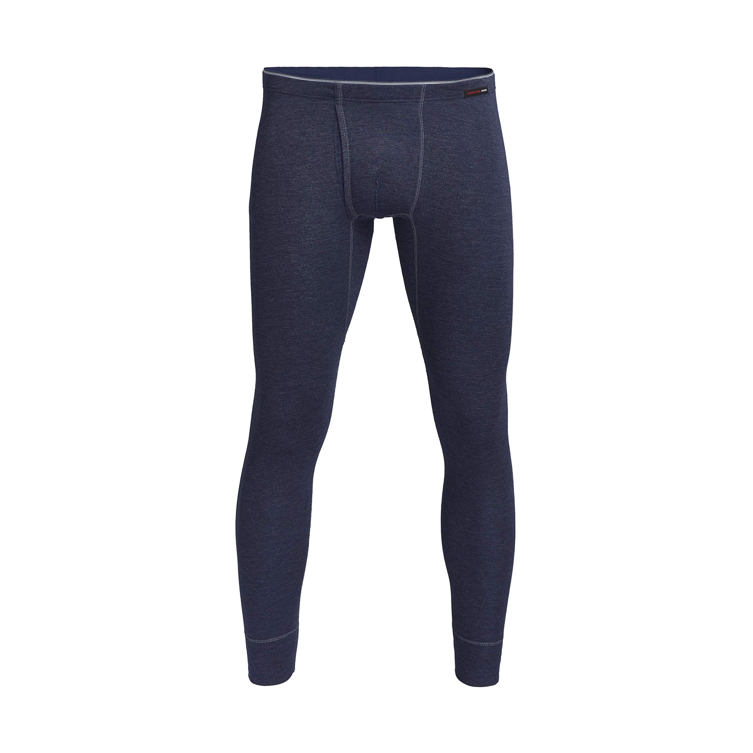 Ropa Interior Invierno Calzoncillos Térmicos Con Abertura Con-ta - Algodón Natural, Tallas S-4XL, Azul Marino Calzoncillos Largos Invierno