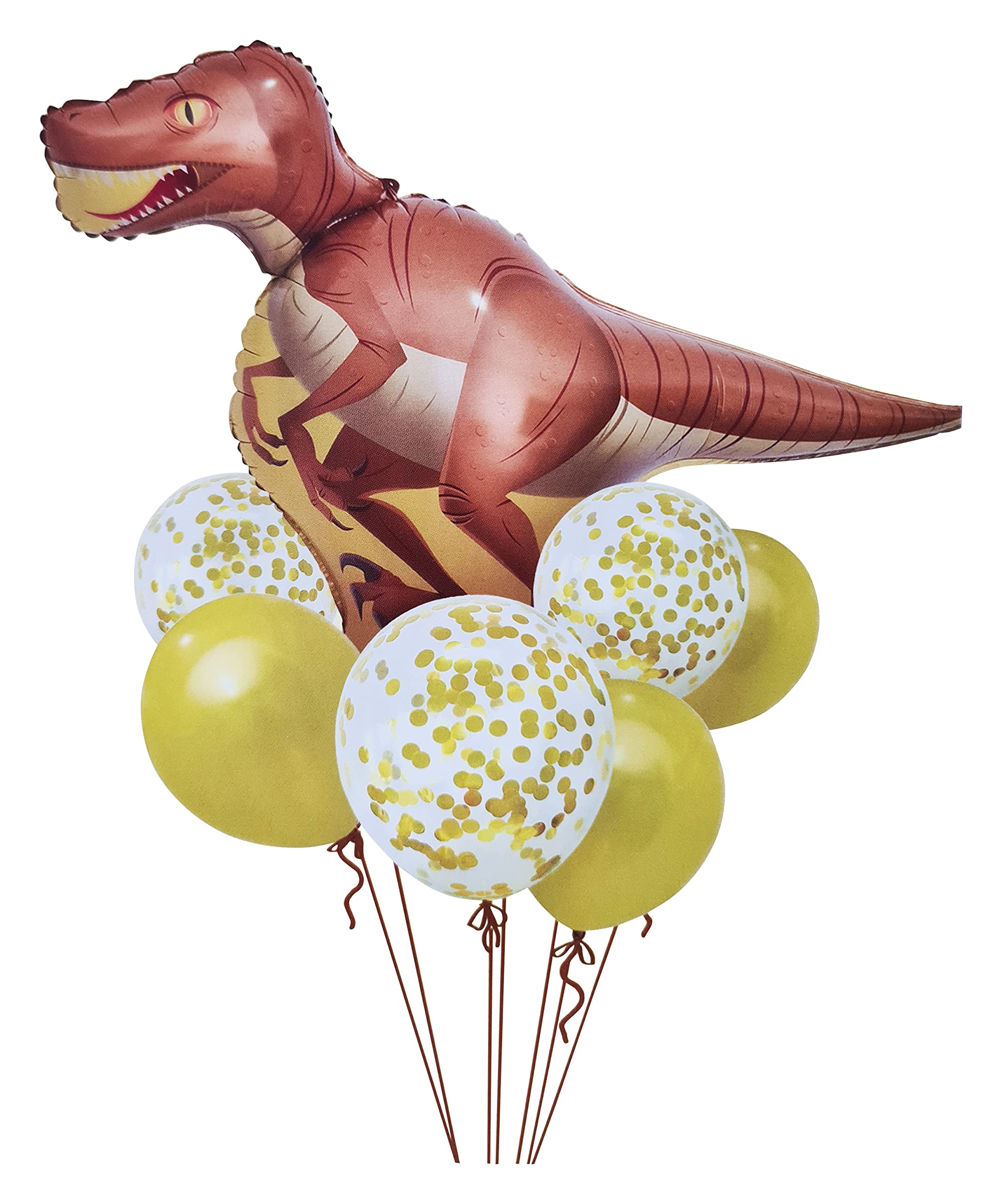 Jagmag Raptor Dinosaur Foil Balloon Confetti Balloon And Latex Ballloon ...