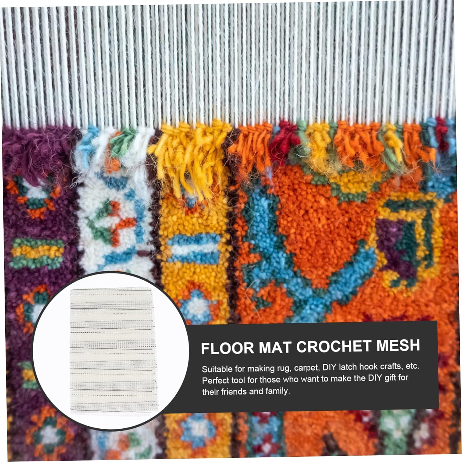 LIFKOME 1pc Rug Hooking Yarn Rug Making Mesh for DIY Carpet Crochet Rug Accessories Hooking Mesh Blank Rugs for DIY
