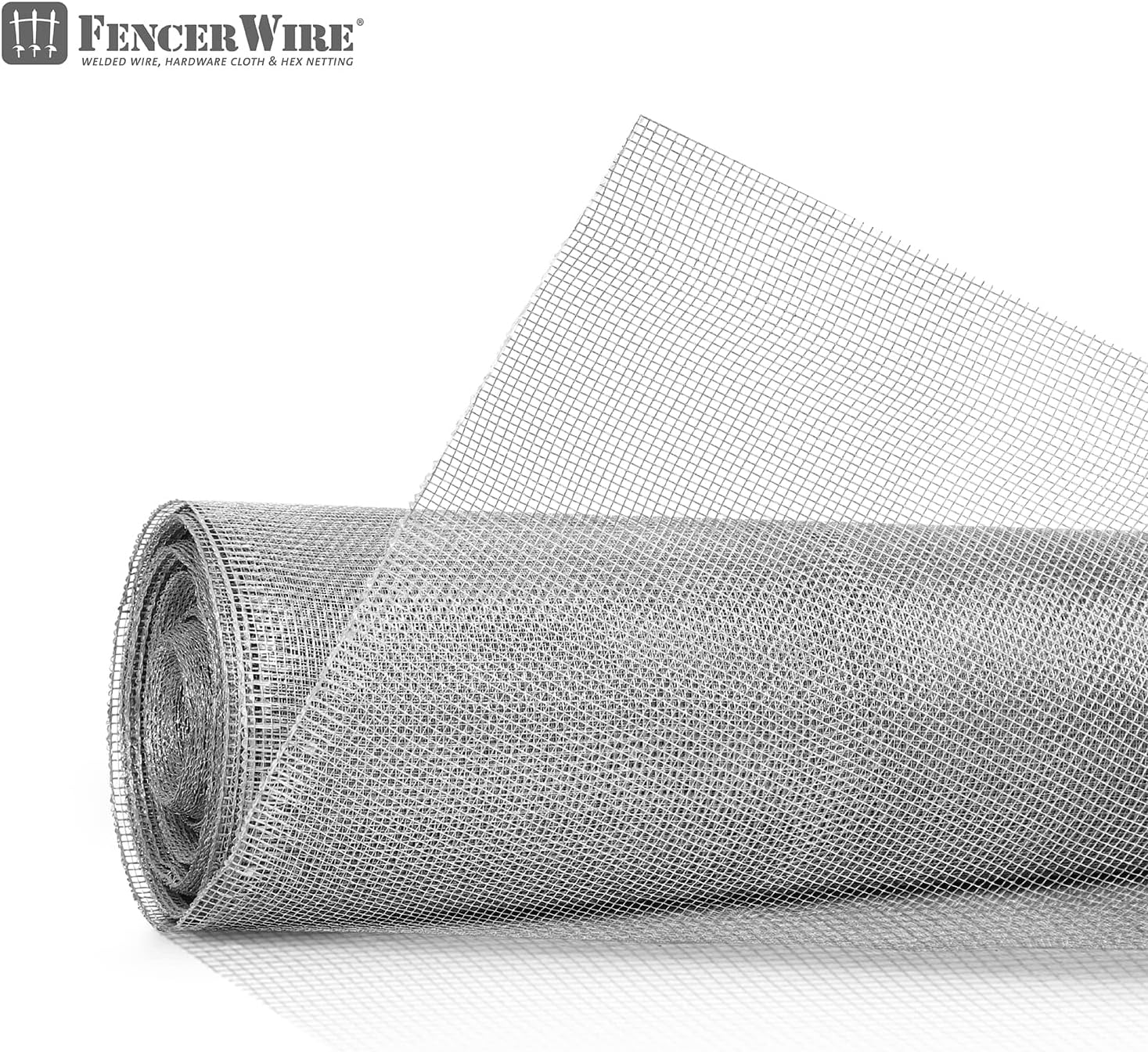 24" H x 100' L x 1/8-Inch Opening Mesh Hardware Cloth, 27 Gauge Galvanized Steel Wire Rolled Woven Fence for Bees, Wasps and Mid to Large-Sized Insects