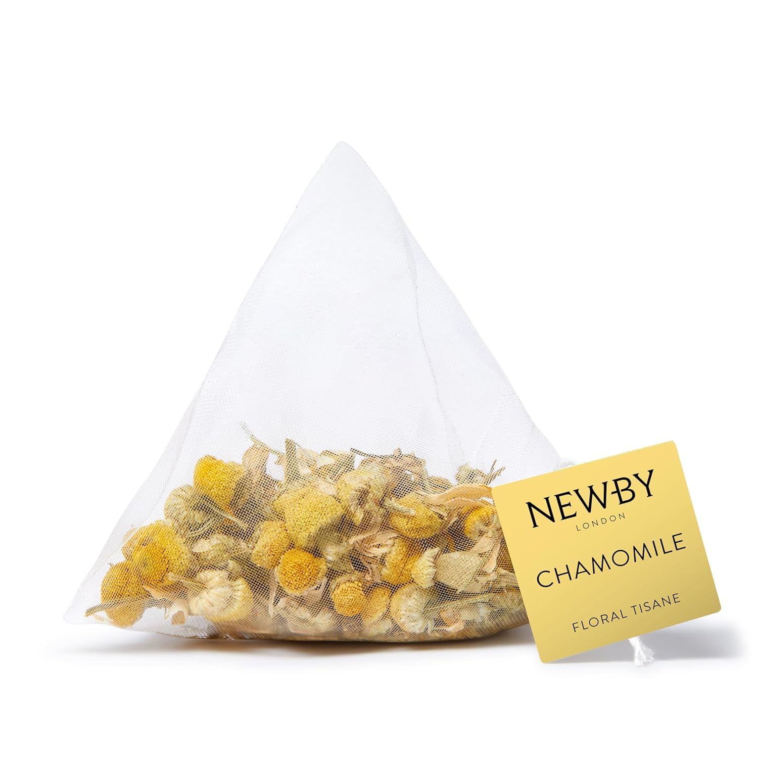 Chamomile Herbal Tea by Newby Teas – 15 Pyramid Infusers | Caffeine-Free, Calming Floral Infusion for Relaxation & Sleep