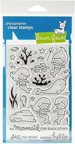 Miniatura 3 de Lawn Fawn Sello transparente sirena para ti