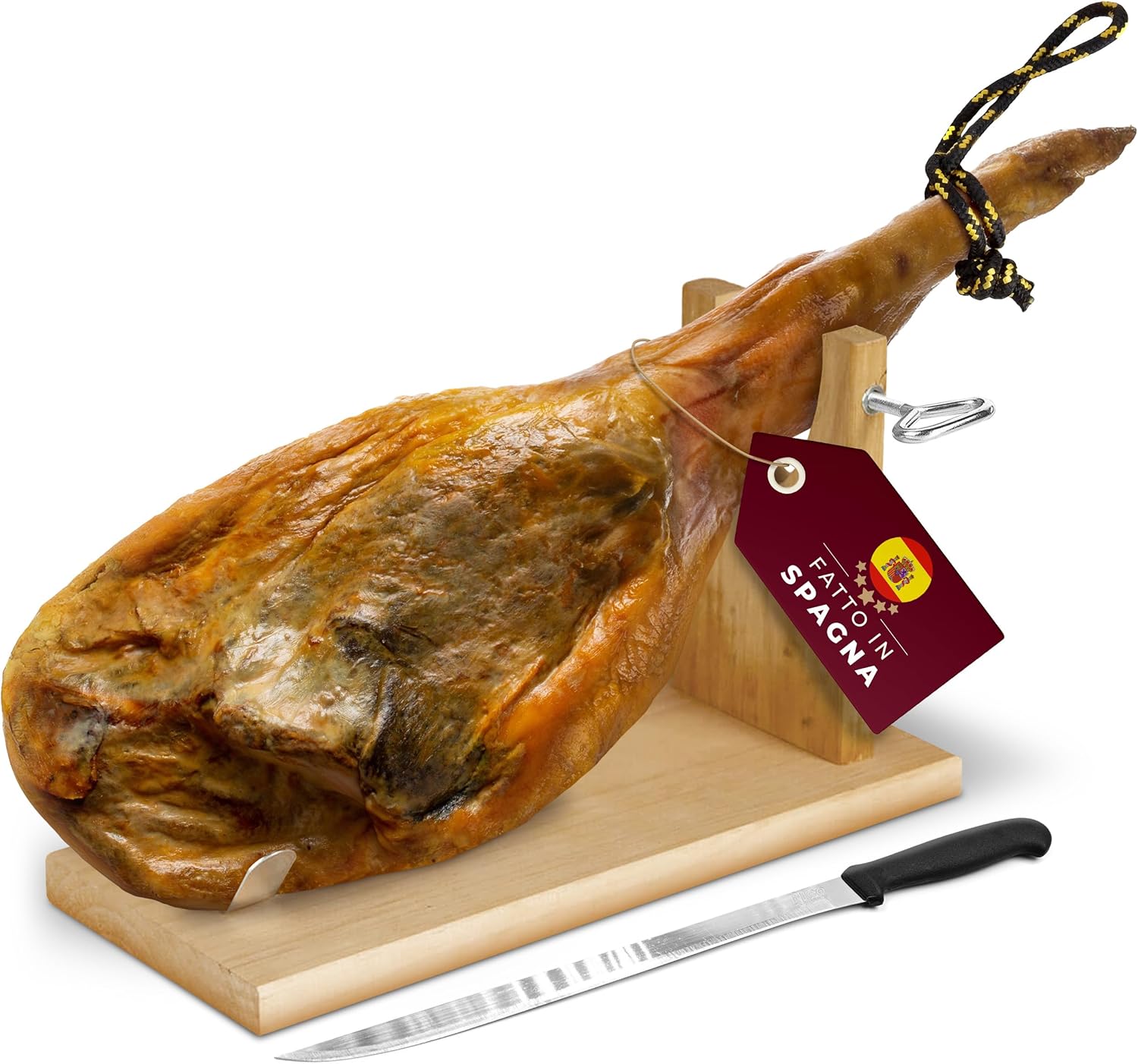 JAMCURRO Prosciutto Crudo Intero DUROC 4,55 kg Spalla Jamon Serrano
