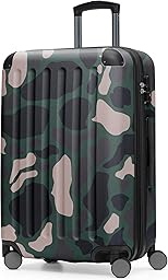 Hauptstadtkoffer Spree – Valise Rigide Taille Moyenne, Serrure TSA, 4 Roues, Trolley, Valise de Voyage, Bagage Extensible, 65 cm, 74 litres, Camouflage