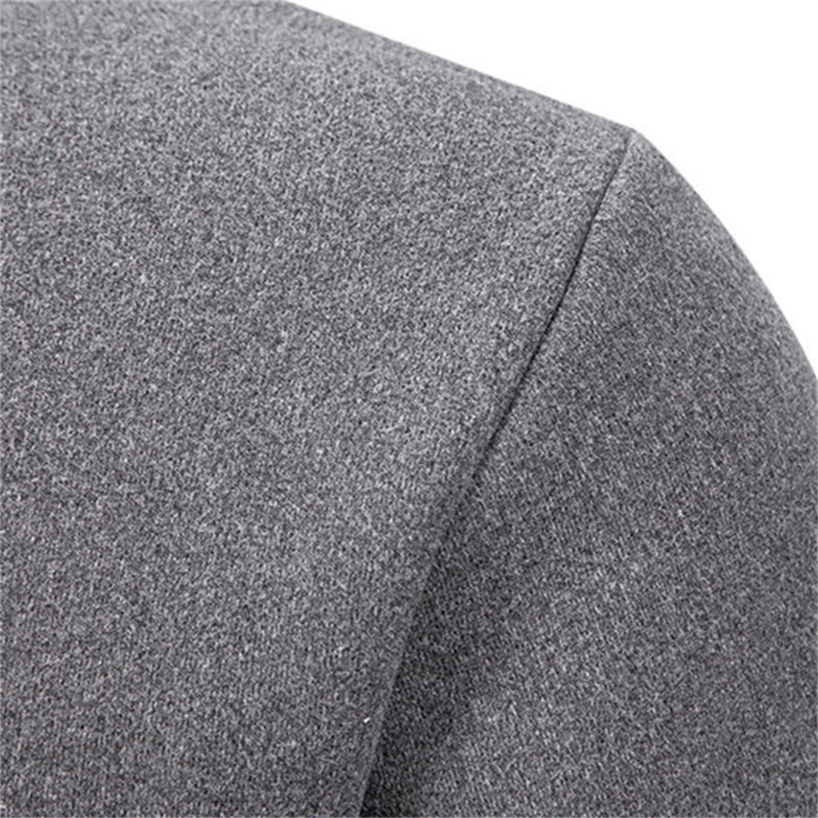 Trachten Janker Herren, Herren Cardigan, Herrenstrickjacke Knopfleiste Strickwaren Hochgeschlossenes Warme Trachtenjanker Dicke Feinstrike Hemd Jacke Solid Basic Jacke Lässig Weiches
