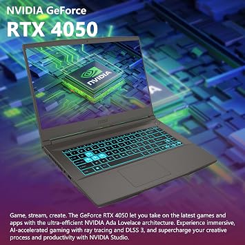 Msi Thin 15 Gaming Laptop 15.6 Fhd Ips 144hz Intel 8 Core I5-13420h I7-12650h 16gb Ram 512gb Sd Geforce Rtx 4050 6gb Type-c Backlit Keyboard Wi-Fi 6e Win11 W/dlca Accessories