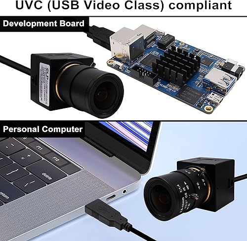Miniatura 6 de QILOVE Cámara USB 1080P 0.110-0.472 in Zoom Lente Webcam con H.264 Iluminación baja IMX323 Sensor Full HD Cámara para Windows Android Linux MacOS