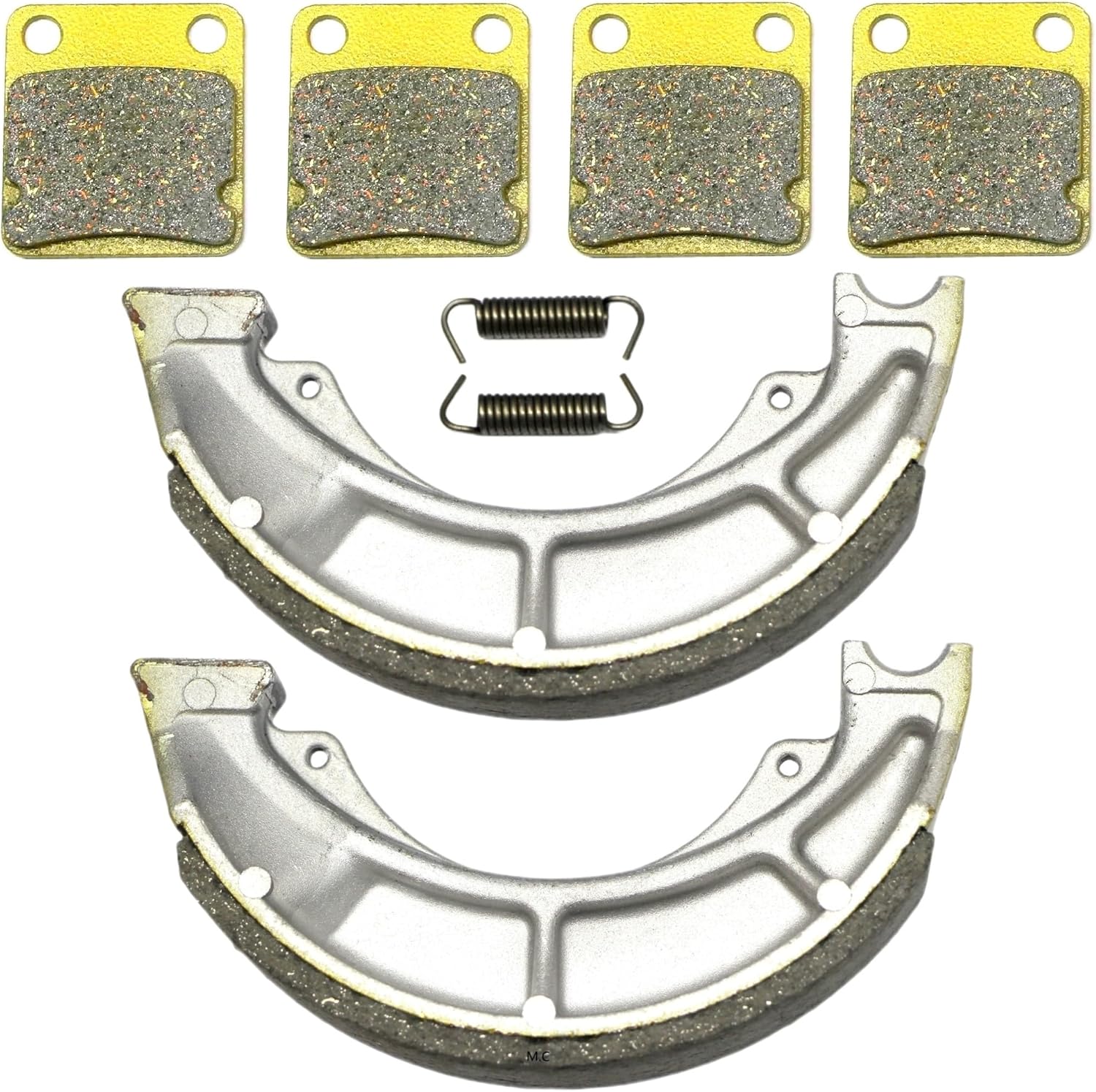 Front Rear Brakes Brake Pads Shoes Drum for Suzuki LT-F250 LTF250 Ozark 250 2002 2003 2004 2005 2006 2007 2008 2009 2010 2011 2012 2013 2014 FA54 S636 MC0229