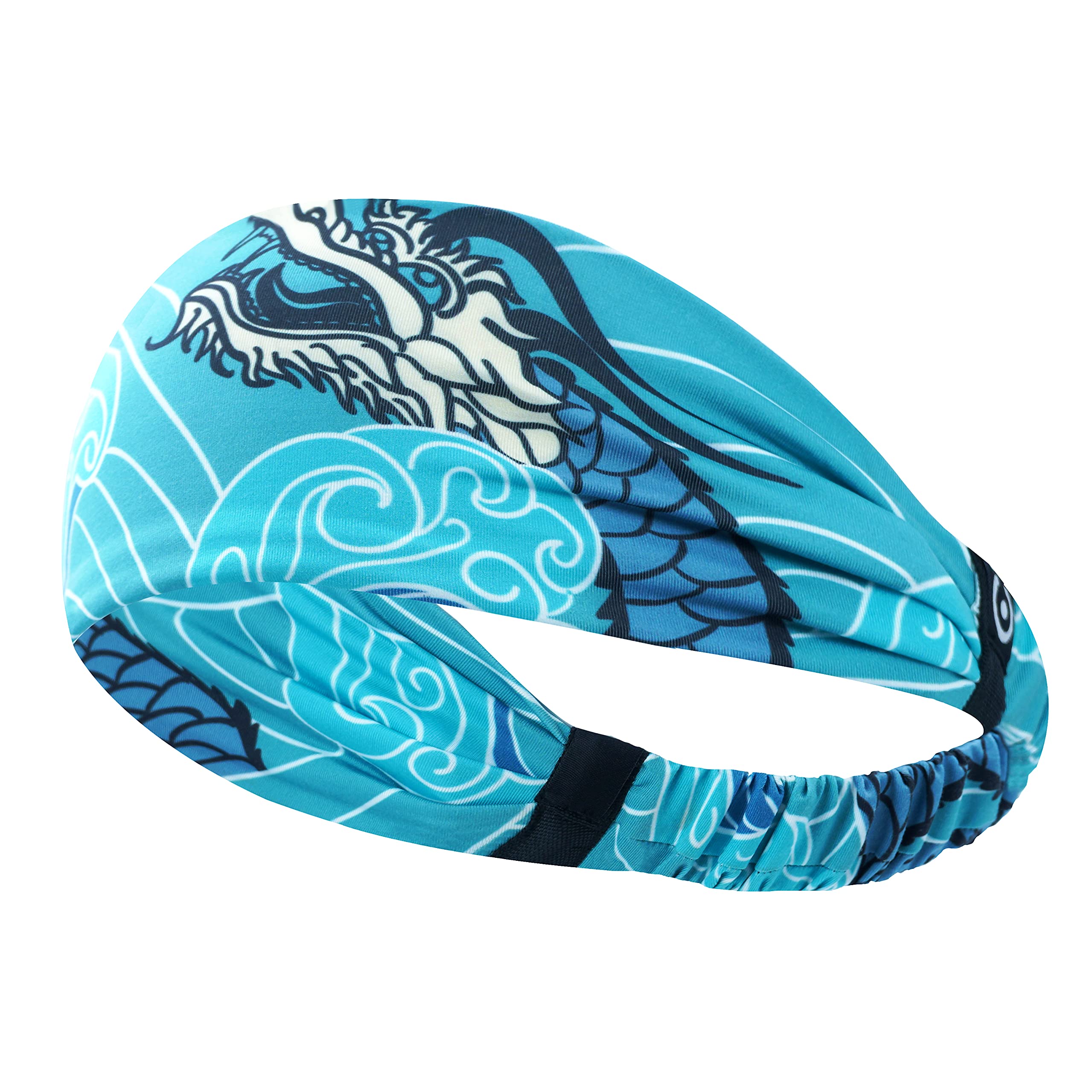 Coreteq Printed Multifunction Sports Sweatband Headband Microfiber Men and Women (Calm Blue)-image-29