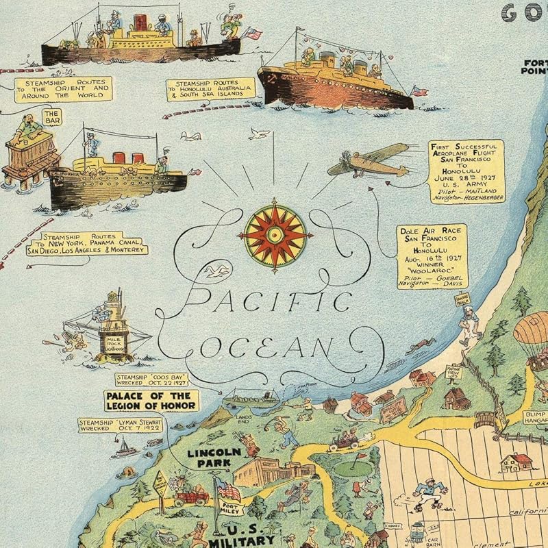 Amazon Com 1928 Historic Vintage San Francisco Map Places Of Interest Cartoon Map Gallery Wall Art Housewarming Birthday Wedding Anniversary Harrison Goodwin Handmade Products Amazon Com 1928 Historic Vintage San Francisco Map Places Of Interest Cartoon Map Gallery Wall Art Housewarming Birthday Wedding Anniversary Harrison Goodwin Handmade Products