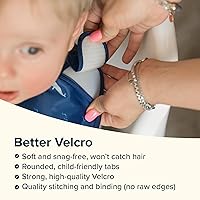 Vista 4 de Tiny Twinkle - Babero a prueba de desorden para bebé para niñas Babero impermeable para niños pequeños para comer Delantal para bebé