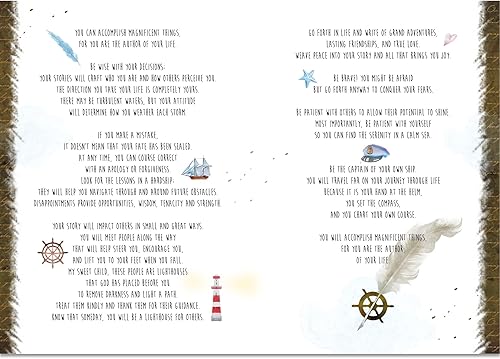 Miniatura 6 de Smiling Wisdom - Old World - Tarjeta de felicitación y recuerdo con texto en inglés «You Are The Author of Your Life» («You Are The Author of Your