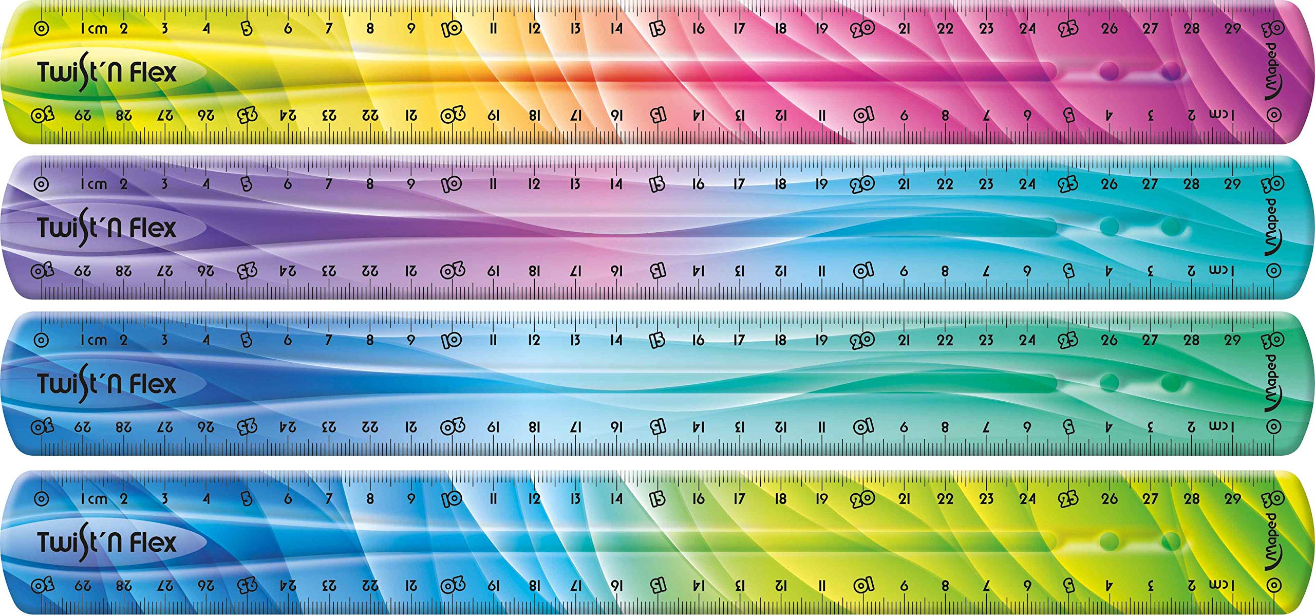 Maped Twist and Flex Décor 30cm Ruler (Assorted Colours)
