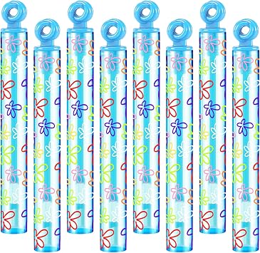 32 Pcs Cartoon Sponge Print Bubble Wands Flowers Under The Sea Bubbles Party Favors for Adult Summer Activity Birthday Party Goodie Bag Stuffers Gifts Wedding Supplies