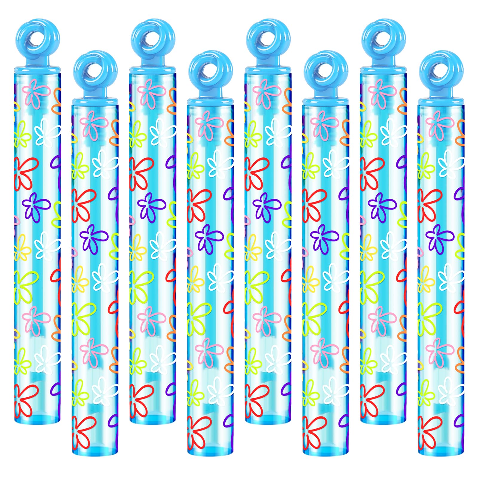 Rotatingpals 32 Pcs Flowers Print Bubble Wands Flowers Under The Sea Bubbles Party Favors for Adult Summer Activity Birthday Party Goodie Bag Stuffers Gifts Wedding Supplies โ image 1