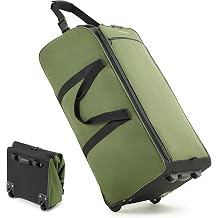 Fanwoli 30 Extra Large Rolling Duffel Bag with Wheels, Heavy Duty | 100L/120L Foldable Travel Luggage, Tear-Resistant Polyester, Self-Standing Soft Sided Tote for Family Moving and Storage