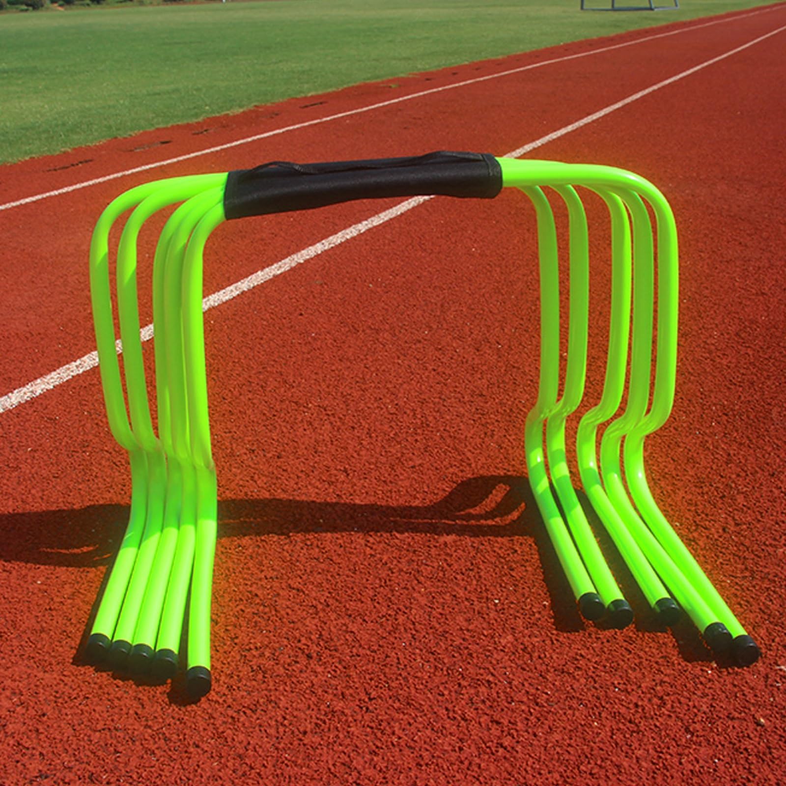 MYUYEE 5 Pcs Agility Hurdles Training Equipment, Track And Field Jumping Workout Obstacles, Plastic Soccer Agility Workout Trainer Kit, For Athletes Adults (Green 30Cm/11.8In)