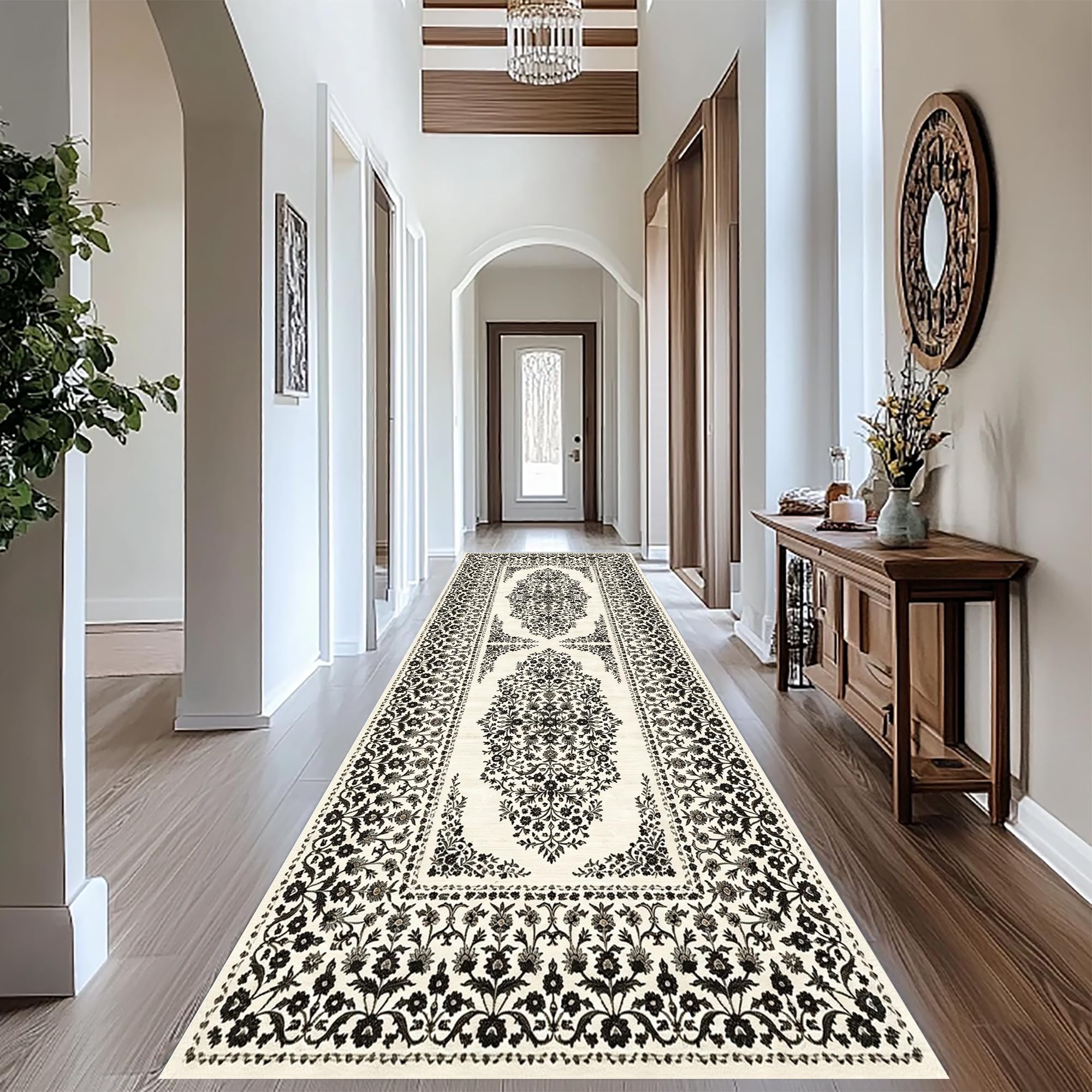Dywan do przedpokoju antypoślizgowy zmywalny chłonny dywan kuchenny długi korytarz 50 x 450 cm dywan wejście do salonu dywaniki do sypialni wejścia wycieraczka do kuchni sypialni