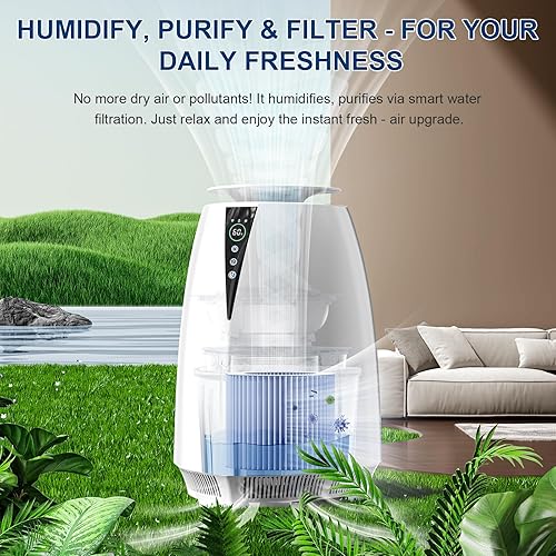 Miniatura 7 de Humidificadores para habitación grande, 5 L, humidificador sin niebla para plantas de bebé, purificadores de aire de llenado superior silencioso,