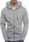 Runcati Mens Hoodies Zip Up Sweatshirt Long Sleeve Fleece Jacket Casual Hooded Jumper Top Sweaters with Pockets