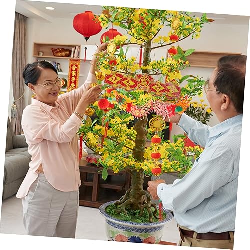 Miniatura 7 de Housoutil Decoración de Año Nuevo Chino Tapicería Trim Estatua Decoración Interior Playset Colgante Dragón Decoración Dragón Chino Decoración