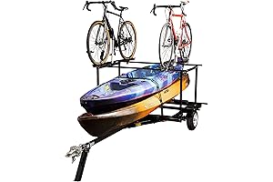 Multi-Sport Canoe Trailer for Hauling Behind Car